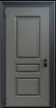 Входная термодверь с металлофиленкой и порошковым окрашиванием RAL 7022 (тип №1)